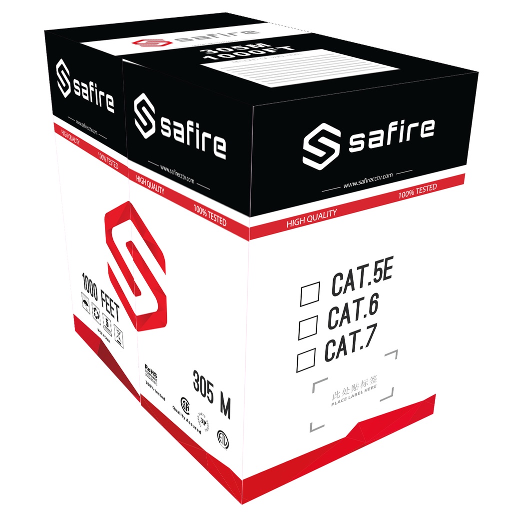 SAFIRE Câble UTP Cat5E/M 305M