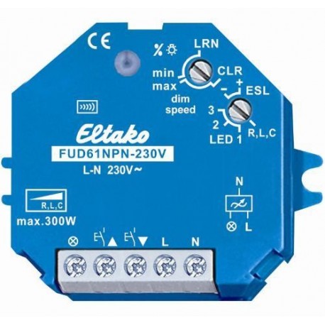 [FUD61NPN-230V] ELTAKO Actionneur radio, variateur universel, encastrable